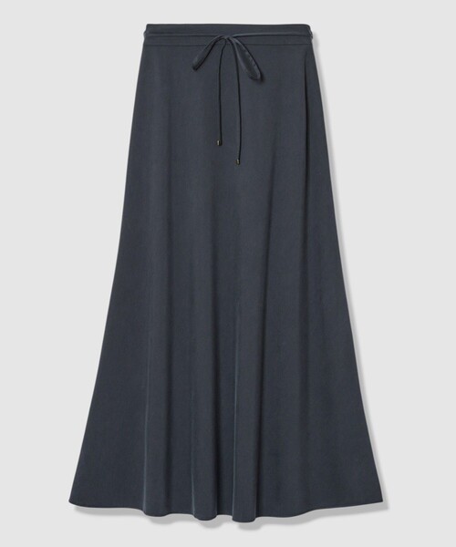 allureville（アルアバイル）の「フィブリルバイヤスナロースカート（スカート・レディース・ベージュ/ネイビー/カーキ・1/2）」の4枚目の写真