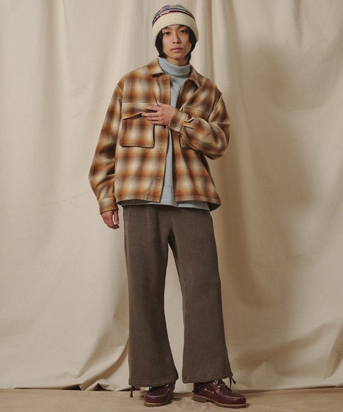 Universal Style Wear（ユニバーサルスタイルウェア）の「Universal Style Wear ピグメント "HUTON" パンツ（その他パンツ・メンズ・ブラウン/カーキ/オフホワイト/スミクロ・MEDIUM/X-LARGE/LARGE）」の7枚目の写真