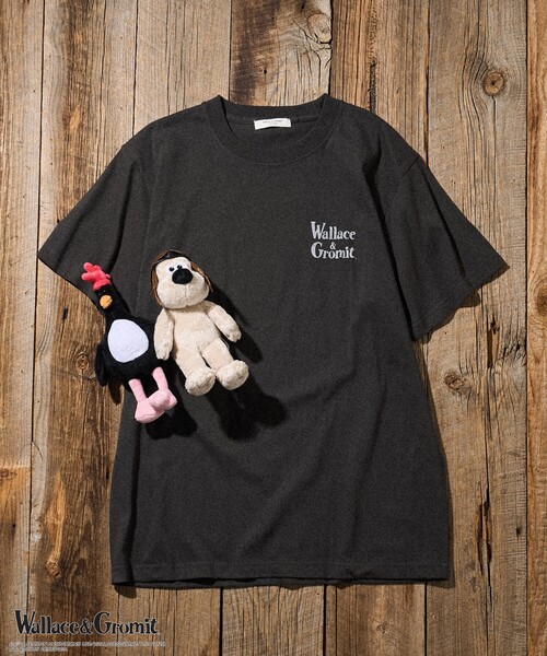 tシャツ Wallace ＆ Gromit/ウォレスとグルミット 「Wallace ＆ Gromit」 バックプリントTシャツ/ウォレスとグルミット Wallace ＆ Gromit/ウォレスとグルミット 「Wallace ＆ Gromit