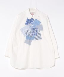 Vivienne Westwood ストライプ フリル 半袖シャツ Vivienne Westwood（ストライプ ・ シャツ/ブラウス(半袖/袖なし