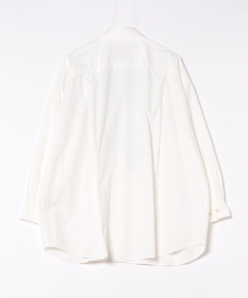 オーガニックコットンブロードストライプオーブパッチXXLシャツ