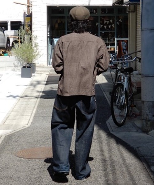 ８(eight)（エイト）の「L/S小格子チェックショートレングスシャツ（シャツ/ブラウス・メンズ・ベージュ/ブラウン/ブラック・MEDIUM/LARGE）」の16枚目の写真