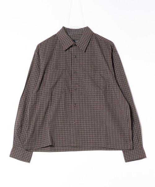 ８(eight)（エイト）の「L/S小格子チェックショートレングスシャツ（シャツ/ブラウス・メンズ・ベージュ/ブラウン/ブラック・MEDIUM/LARGE）」の13枚目の写真