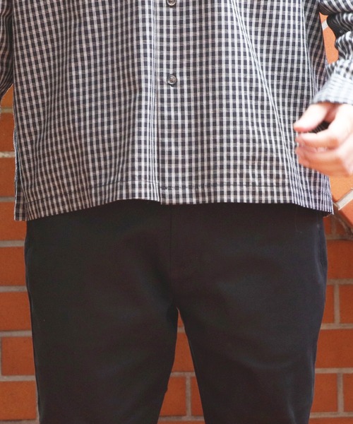 ８(eight)（エイト）の「L/S小格子チェックショートレングスシャツ（シャツ/ブラウス・メンズ・ベージュ/ブラウン/ブラック・MEDIUM/LARGE）」の9枚目の写真