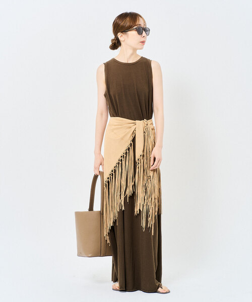 venit（ヴェニット）の「VENIT/ヴェニット FRINGE STOLE（ストール
