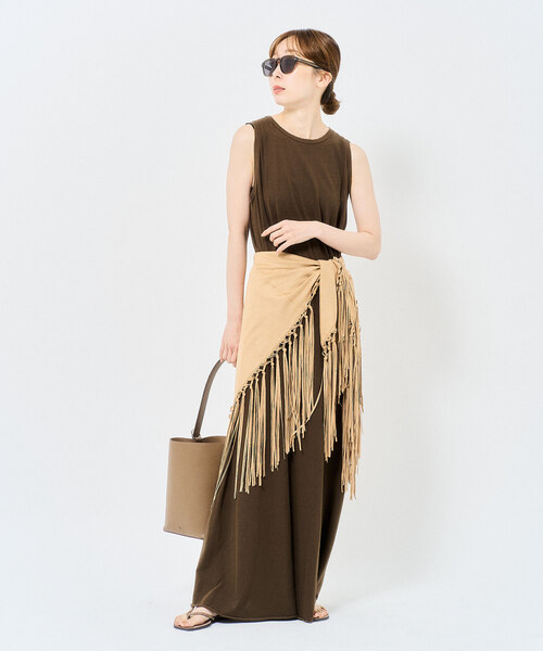 venit（ヴェニット）の「VENIT/ヴェニット FRINGE STOLE（ストール