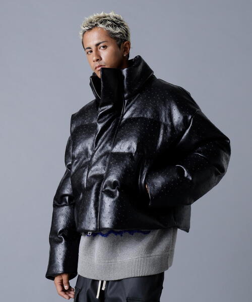 DankeSchon/ダンケシェーン/PU SHORT BLOUSON OSTRICH（ブルゾン