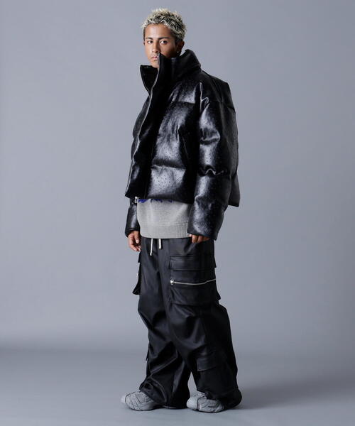 DankeSchon/ダンケシェーン/PU SHORT BLOUSON OSTRICH（ブルゾン