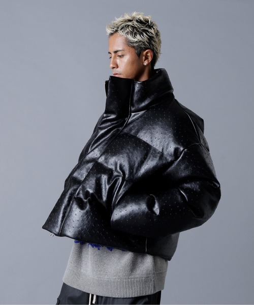 DankeSchon/ダンケシェーン/PU SHORT BLOUSON OSTRICH（ブルゾン