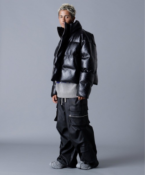 DankeSchon/ダンケシェーン/PU SHORT BLOUSON OSTRICH（ブルゾン