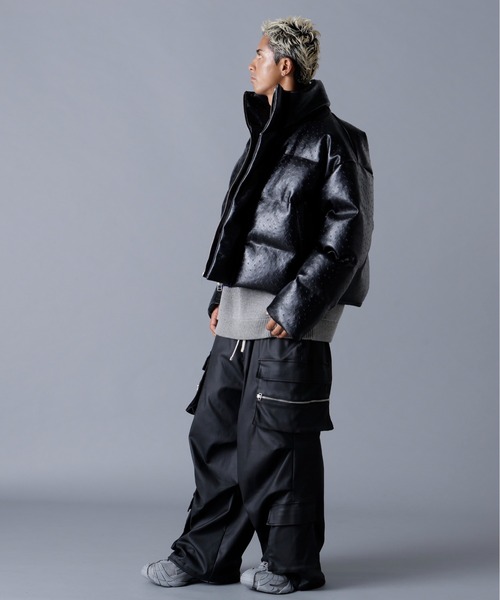 DankeSchon/ダンケシェーン/PU SHORT BLOUSON OSTRICH（ブルゾン