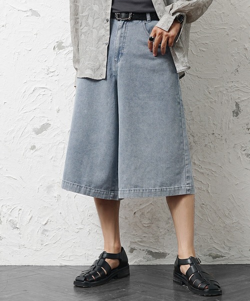 MinoriTY(マイノリティ)の「【MinoriTY】さら薄生地クロップドワイドバルーンデニムパンツ(デニムパンツ・メンズ・ライトブラック/ライトブルー・S/L/M)」の11枚目の写真