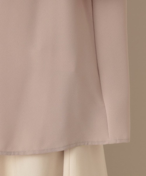 couture brooch（クチュールブローチ）の「【フェミニン・通勤】タイ付きピコフリルブラウス（シャツ/ブラウス・レディース・アイボリー/グレー/サンドベージュ・36/38/40/42）」の5枚目の写真