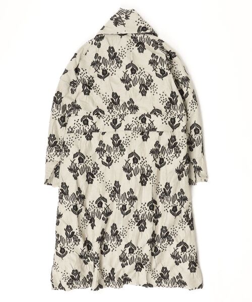 my beautiful landlet(マイビューティフルランドレット)の「【my beautiful landlet】 ORIGINAL FLOWER JACQUARD LONG COAT(その他アウター・メンズ・ベージュ/ブラック・1/0)」の6枚目の写真