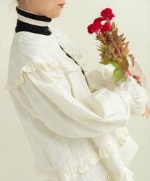 Dot&Stripes CHILD WOMAN | ライトバックサテン フリルティアードブラウス(シャツ/ブラウス)