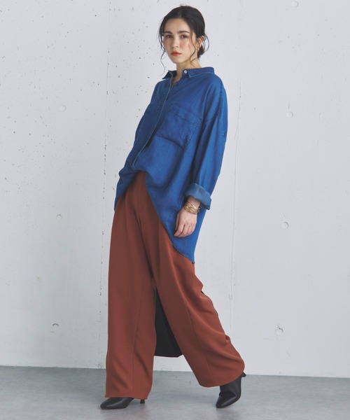 Doux archives(ドゥアルシーヴ)の「機能性ストレッチコクーンパンツ(その他パンツ・レディース・ブラック/ピンク/テラコッタ・36/38)」の7枚目の写真