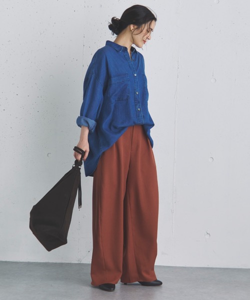 Doux archives(ドゥアルシーヴ)の「機能性ストレッチコクーンパンツ(その他パンツ・レディース・ブラック/ピンク/テラコッタ・36/38)」の11枚目の写真