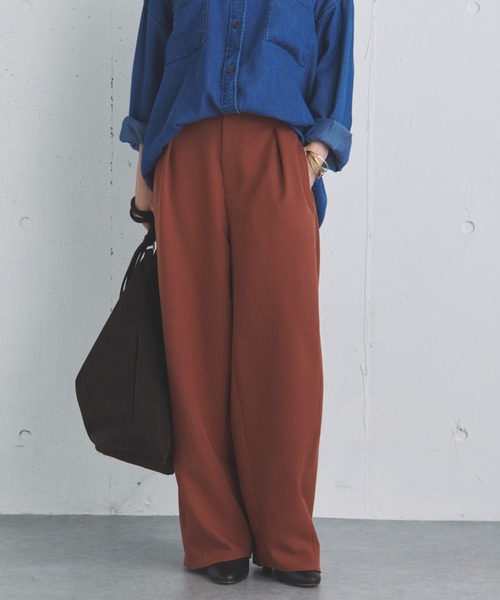 Doux archives(ドゥアルシーヴ)の「機能性ストレッチコクーンパンツ(その他パンツ・レディース・ブラック/ピンク/テラコッタ・36/38)」の13枚目の写真