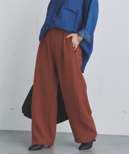 Doux archives(ドゥアルシーヴ)の「機能性ストレッチコクーンパンツ(その他パンツ・レディース・ブラック/ピンク/テラコッタ・36/38)」の14枚目の写真