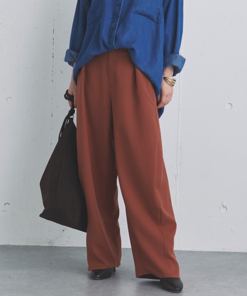 Doux archives(ドゥアルシーヴ)の「機能性ストレッチコクーンパンツ(その他パンツ・レディース・ブラック/ピンク/テラコッタ・36/38)」の15枚目の写真