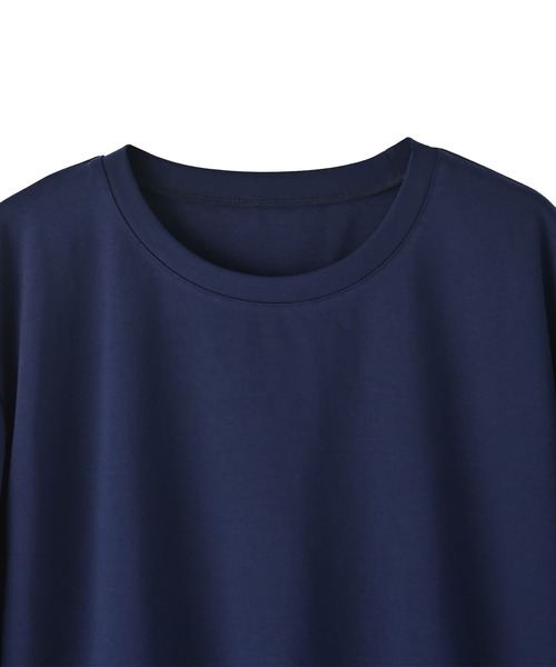STYLE DELI(スタイルデリ)の「【Kana Oyama×BLK001】チュール袖トップス(Tシャツ/カットソー・レディース・ホワイト/ネイビー/ブラック・FREE)」の5枚目の写真