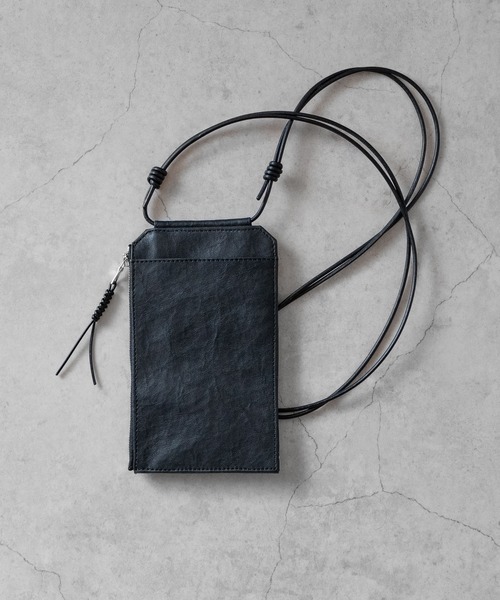 SENTI Dyneema(R) Leather TRAVEL SHOULDER BAG 超軽量ダイニーマレザートラベルショルダーバッグ