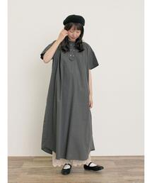 Samansa Mos2（サマンサ モスモス）の「◎【S/Mサイズ】ダブルボタンワンピース（ワンピース）」