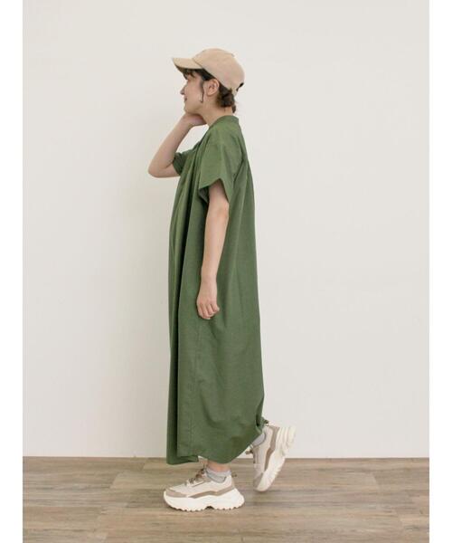 Samansa Mos2（サマンサ モスモス）の「◎【S/Mサイズ】ダブルボタンワンピース（ワンピース・レディース・グリーン/ネイビー/オフホワイト/チャコールグレー・S/M）」の10枚目の写真