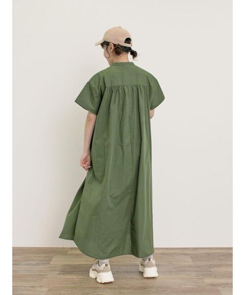 Samansa Mos2（サマンサ モスモス）の「◎【S/Mサイズ】ダブルボタンワンピース（ワンピース・レディース・グリーン/ネイビー/オフホワイト/チャコールグレー・S/M）」の11枚目の写真