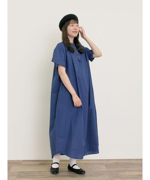 Samansa Mos2（サマンサ モスモス）の「◎【S/Mサイズ】ダブルボタンワンピース（ワンピース・レディース・グリーン/ネイビー/オフホワイト/チャコールグレー・S/M）」の13枚目の写真