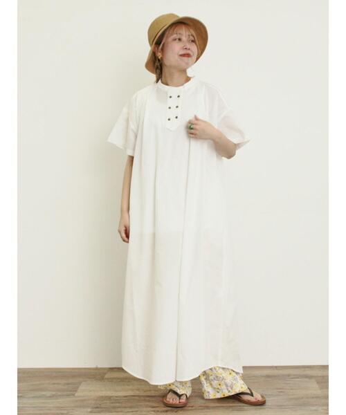 Samansa Mos2（サマンサ モスモス）の「◎【S/Mサイズ】ダブルボタンワンピース（ワンピース・レディース・グリーン/ネイビー/オフホワイト/チャコールグレー・S/M）」の16枚目の写真