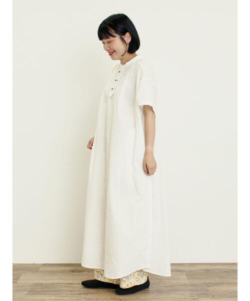 Samansa Mos2（サマンサ モスモス）の「◎【S/Mサイズ】ダブルボタンワンピース（ワンピース・レディース・グリーン/ネイビー/オフホワイト/チャコールグレー・S/M）」の21枚目の写真