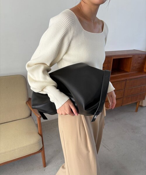 セール】【WEB限定カラー・ブラック/大容量】2WAYワンハンドルバッグ