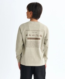 Quiksilver（クイックシルバー）の「BW HISTORY POCKET LT /クイックシルバーキッズ胸ポケットワンポイントバックプリント長袖ロンT（Tシャツ/カットソー・キッズ）」