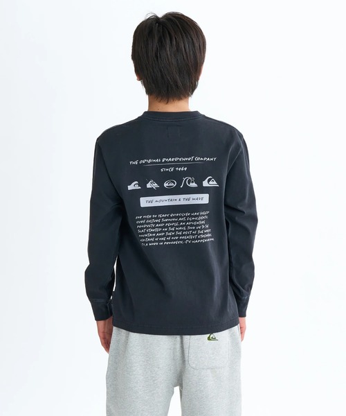 Quiksilver（クイックシルバー）の「BW HISTORY POCKET LT /クイックシルバーキッズ胸ポケットワンポイントバックプリント長袖ロンT（Tシャツ/カットソー・キッズ・ブラック/ホワイト/ベージュ・160/150/140/130）」の17枚目の写真