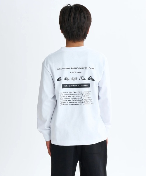 Quiksilver（クイックシルバー）の「BW HISTORY POCKET LT /クイックシルバーキッズ胸ポケットワンポイントバックプリント長袖ロンT（Tシャツ/カットソー・キッズ・ブラック/ホワイト/ベージュ・160/150/140/130）」の5枚目の写真