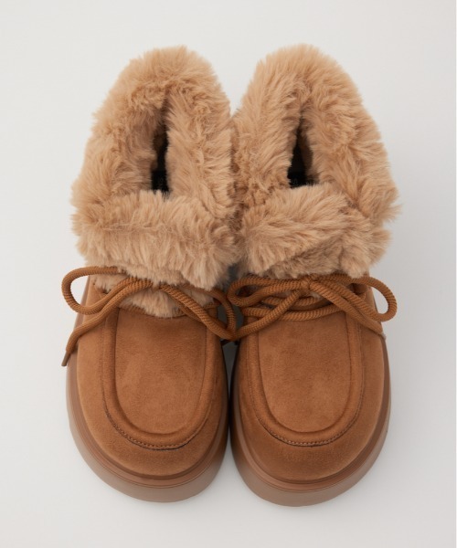 フェイクムートンショートブーツ（ブーツ）｜RODEO CROWNS WIDE BOWL