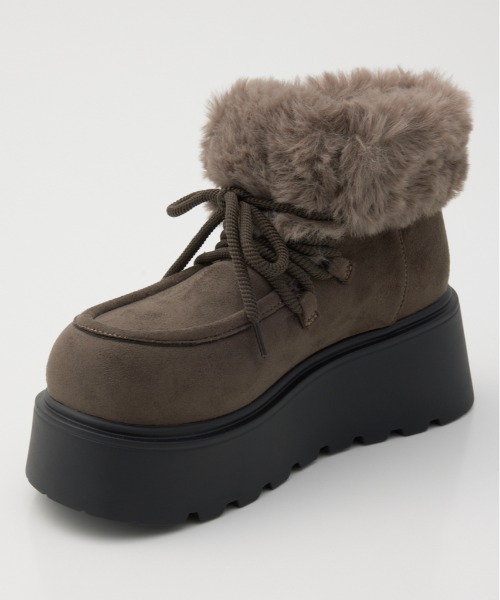 フェイクムートンショートブーツ（ブーツ）｜RODEO CROWNS WIDE BOWL