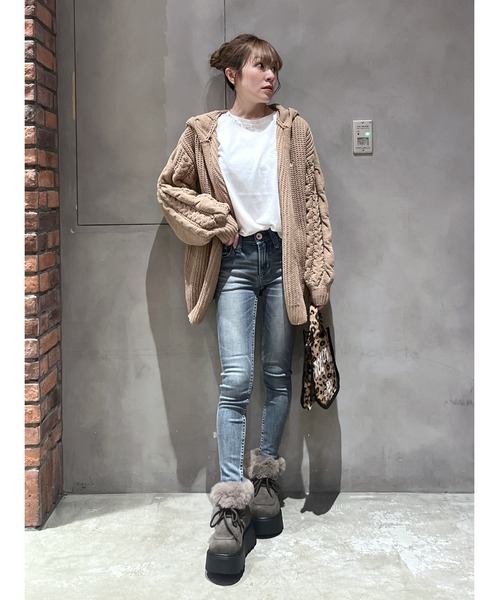 フェイクムートンショートブーツ（ブーツ）｜RODEO CROWNS WIDE BOWL