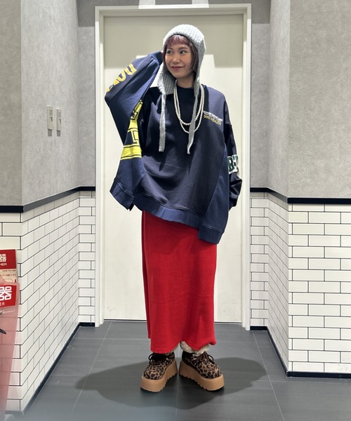 RODEO CROWNS WIDE BOWL（ロデオクラウンズワイドボウル）の「フェイクムートンショートブーツ（ブーツ・レディース・グレー/ブラウン系その他/ベージュ・LARGE/MEDIUM）」の5枚目の写真