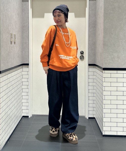 RODEO CROWNS WIDE BOWL（ロデオクラウンズワイドボウル）の「フェイクムートンショートブーツ（ブーツ・レディース・グレー/ブラウン系その他/ベージュ・LARGE/MEDIUM）」の6枚目の写真