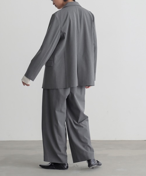 for/c（フォーシー）の「きれいめはっ水ダブルテーラードジャケット