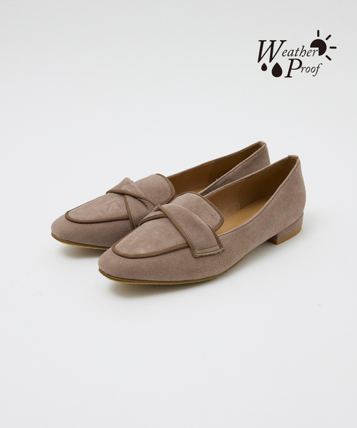 Au BANNISTER（オゥバニスター）の「撥水レザーローファー（ローファー・レディース・ダークブラウン/ブラック/グレイッシュベージュ/シルバー・36/37/38/39/35）」の3枚目の写真