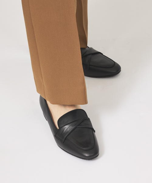 Au BANNISTER ブラックローファー 39 オゥ バニスター Au BANNISTER