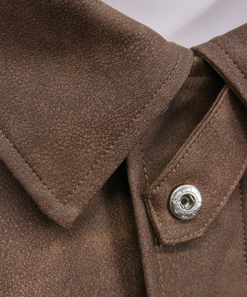 clear（クリア）の「アンティークレザーショート丈ブルゾン(セット可）[カジュアル 着回し抜群 大人]≪AW新作≫（ブルゾン・レディース・ブラウン/ブラック・F）」の11枚目の写真