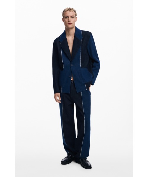 Desigual（デシグアル）の「バイカラーデニムジャケット