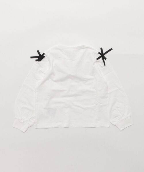 coca(coca)(コカ)の「キッズ 肩あきリボン長袖Tシャツ(Tシャツ/カットソー・キッズ・ホワイト/ライトグリーン・150/140/130/120)」の22枚目の写真
