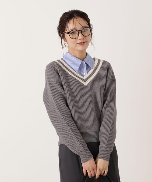 PROPORTION BODY DRESSING（プロポーションボディドレッシング）の「＜ウォッシャブル＞ベーシックシャツ / 1215210908（シャツ/ブラウス・レディース・ブルー系その他/ダークネイビー/ブルー・FREE）」の7枚目の写真