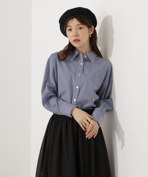 PROPORTION BODY DRESSING（プロポーションボディドレッシング）の「＜ウォッシャブル＞ベーシックシャツ / 1215210908（シャツ/ブラウス・レディース・ブルー系その他/ダークネイビー/ブルー・FREE）」の17枚目の写真