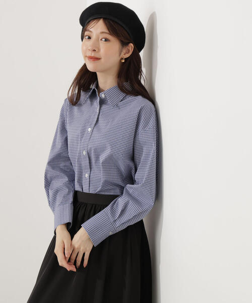 PROPORTION BODY DRESSING（プロポーションボディドレッシング）の「＜ウォッシャブル＞ベーシックシャツ / 1215210908（シャツ/ブラウス・レディース・ブルー系その他/ダークネイビー/ブルー・FREE）」の15枚目の写真